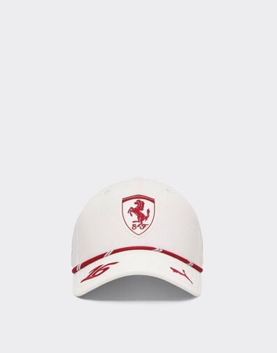 Ferrari Leclerc Replica Baseball Cap for the 2026 Monaco Grand Prix Bianco LA0CP1148EXT0001f
