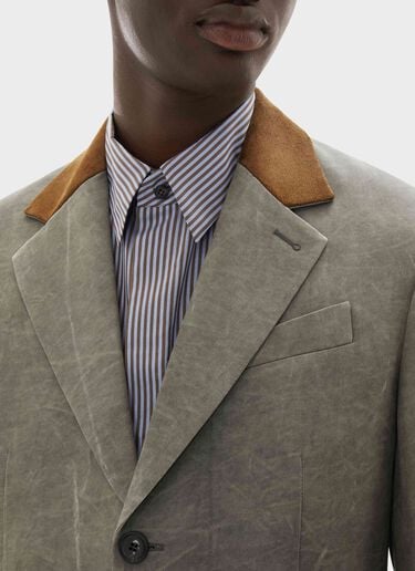 Cady Blazer with Washed Effect Ferrari Cady Blazer with Washed Effect Olive green CWMJK0008WVI0005f