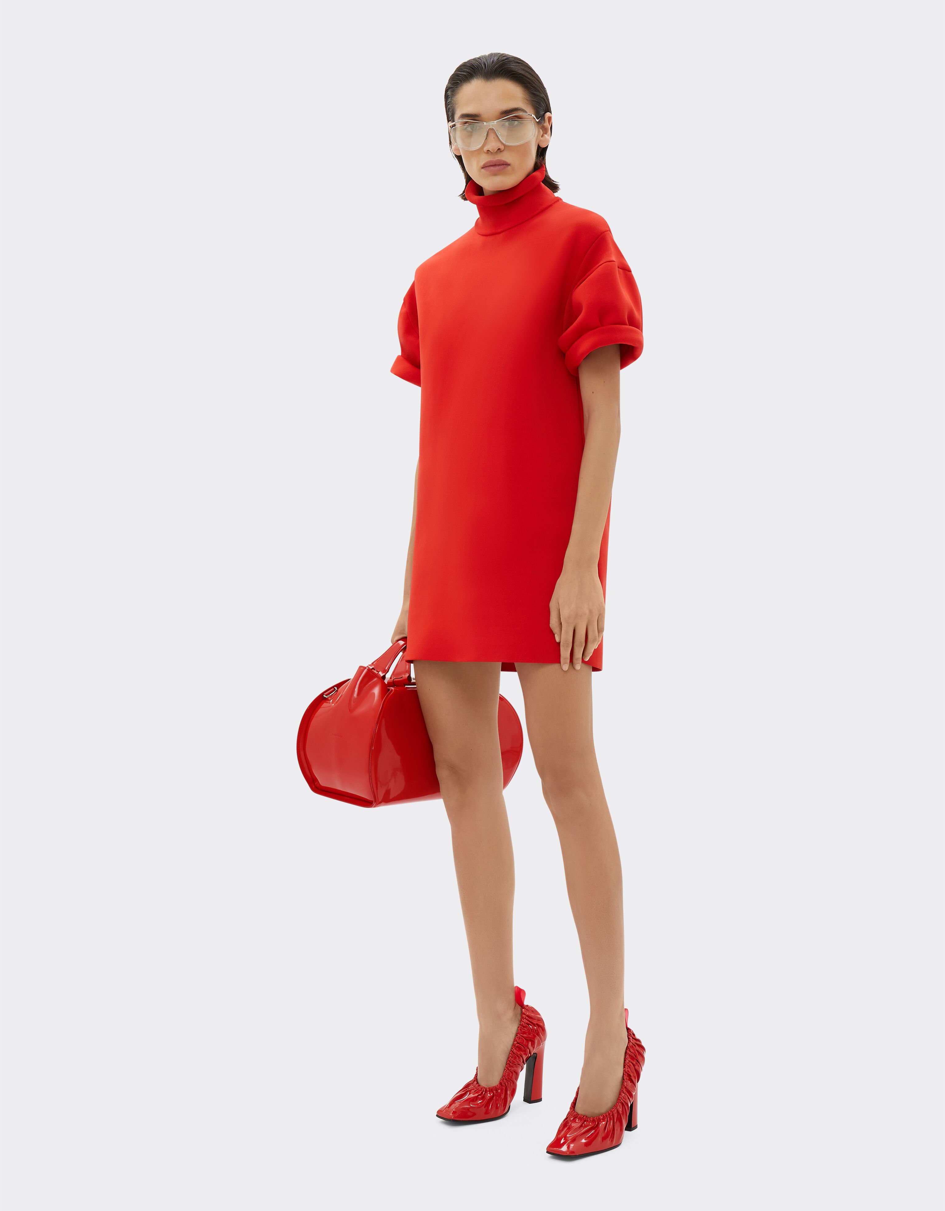 Ferrari Knit dress with high neck Rosso Dino 21319f