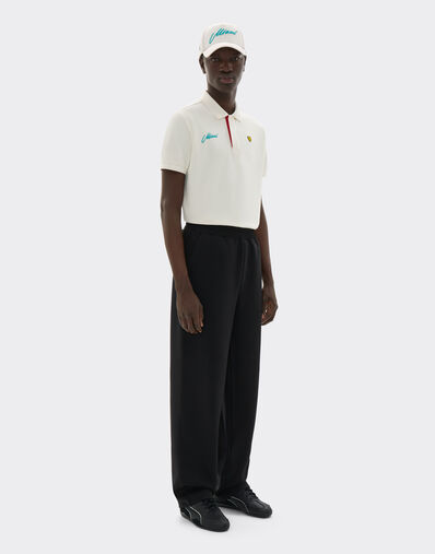 Ferrari Scuderia Ferrari Miami 2026 Polo Shirt Avorio SJMPO0019JCO0039f