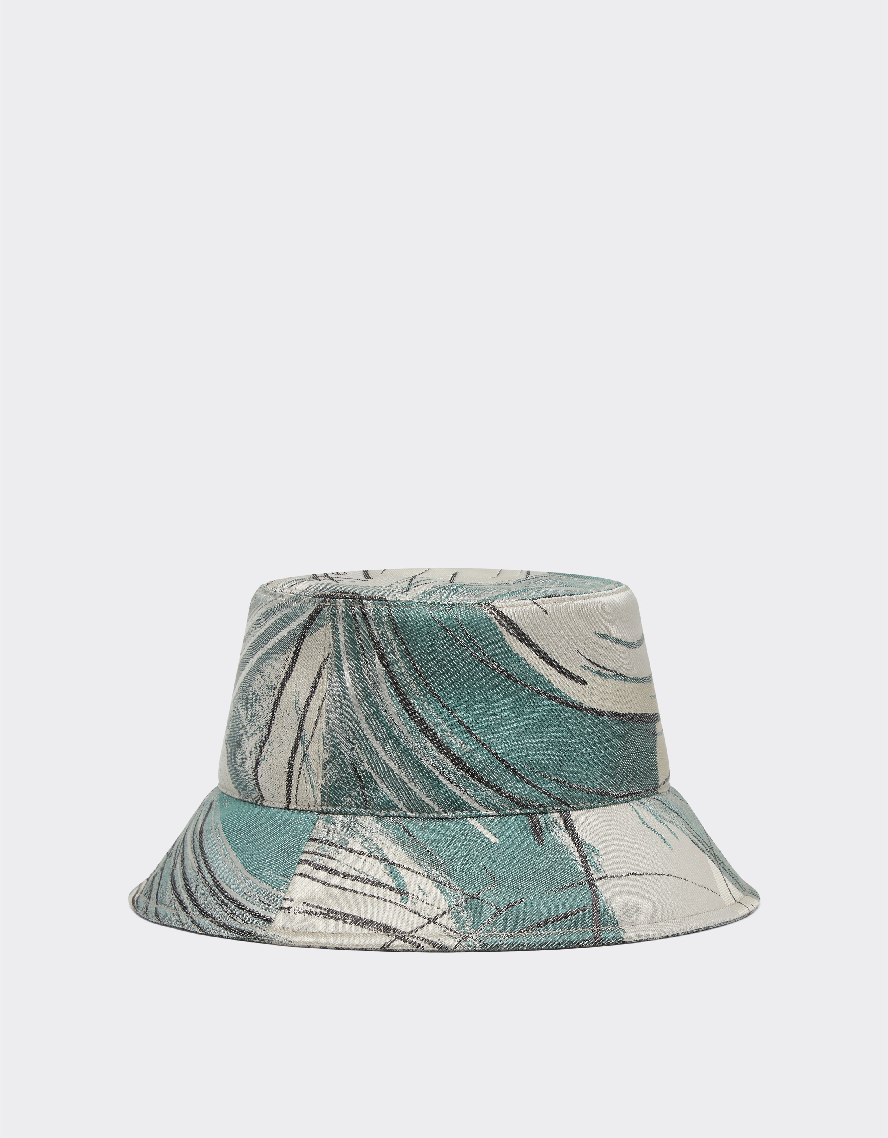 Ferrari Bucket hat in jacquard fabric with brushed motif Ecru 21938f