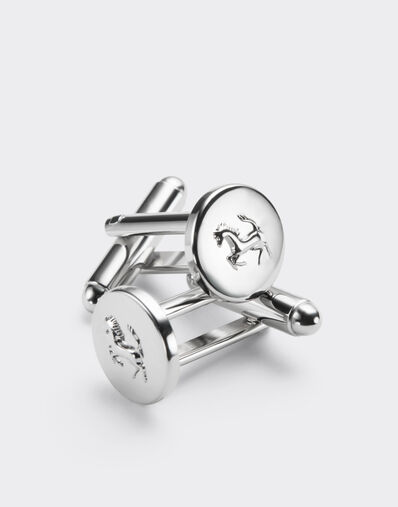 Ferrari Metal cufflinks Polished Chrome 50026f