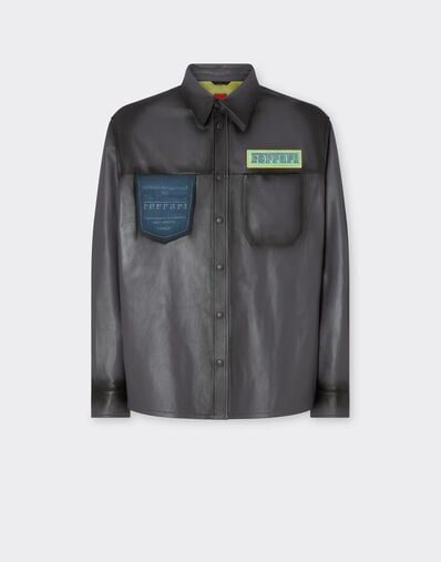 Ferrari Reconditioned by Ferrari denim overshirt jacket Dark Grey 50147f