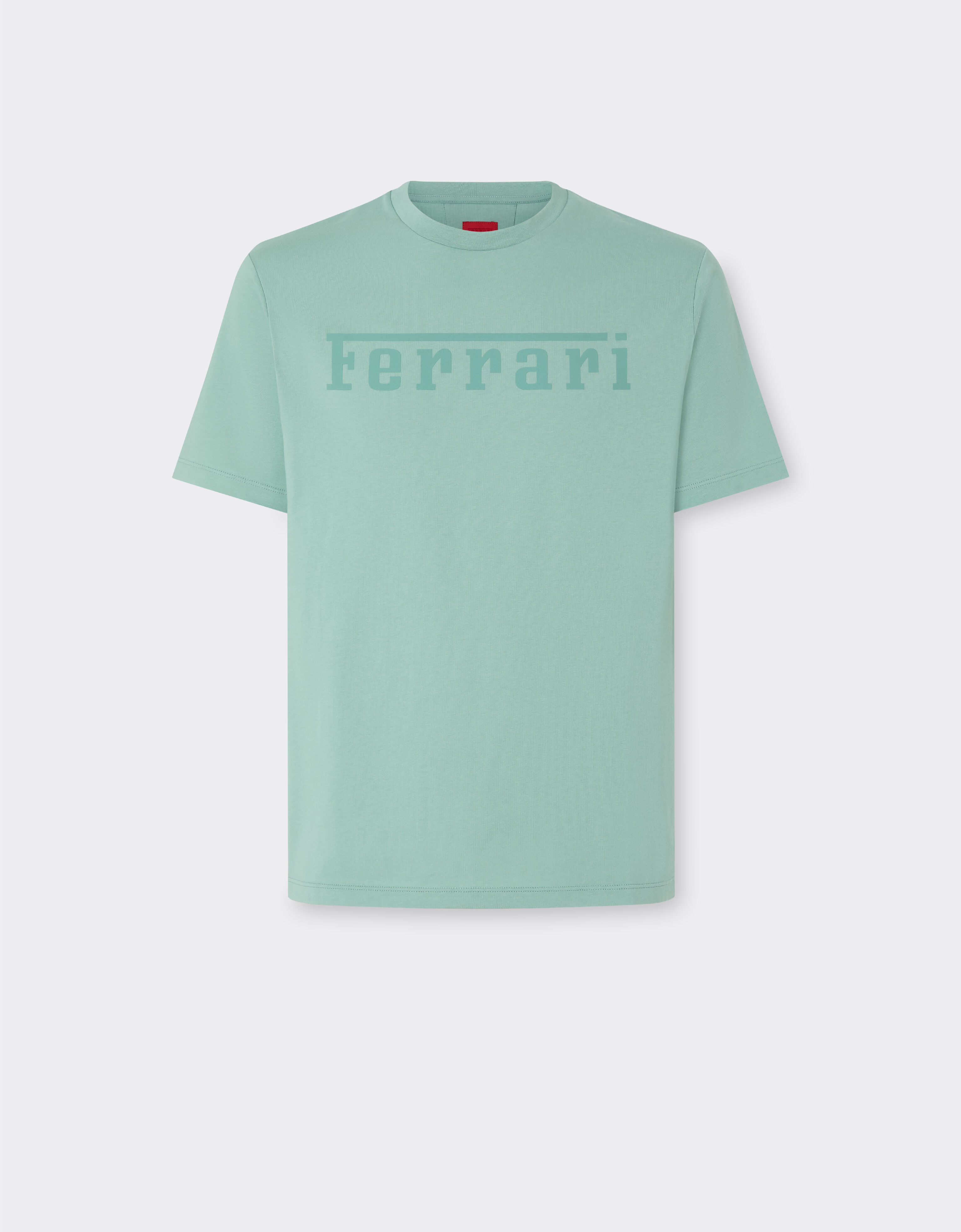 Ferrari Cotton T-shirt with Ferrari logo Mahogany 51037f