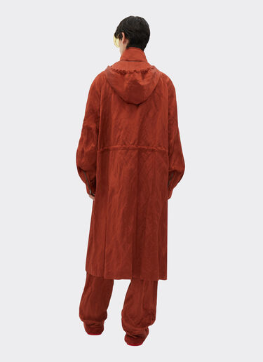 Ferrari Parka jacket in crinkle satin Rust 20746f