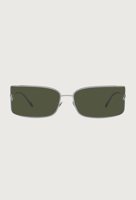 Ferrari Ferrari shield sunglasses with green lenses Silver F1247f