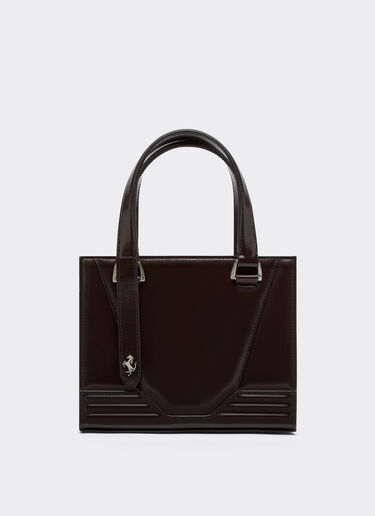 Ferrari Ferrari GT borsa mini tote in pelle spazzolata Dark brown 21369f