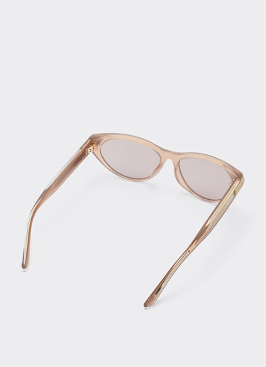 Ferrari Light brown pearlacetate sunglasses with brown lenses Hazelnut LA0F0f