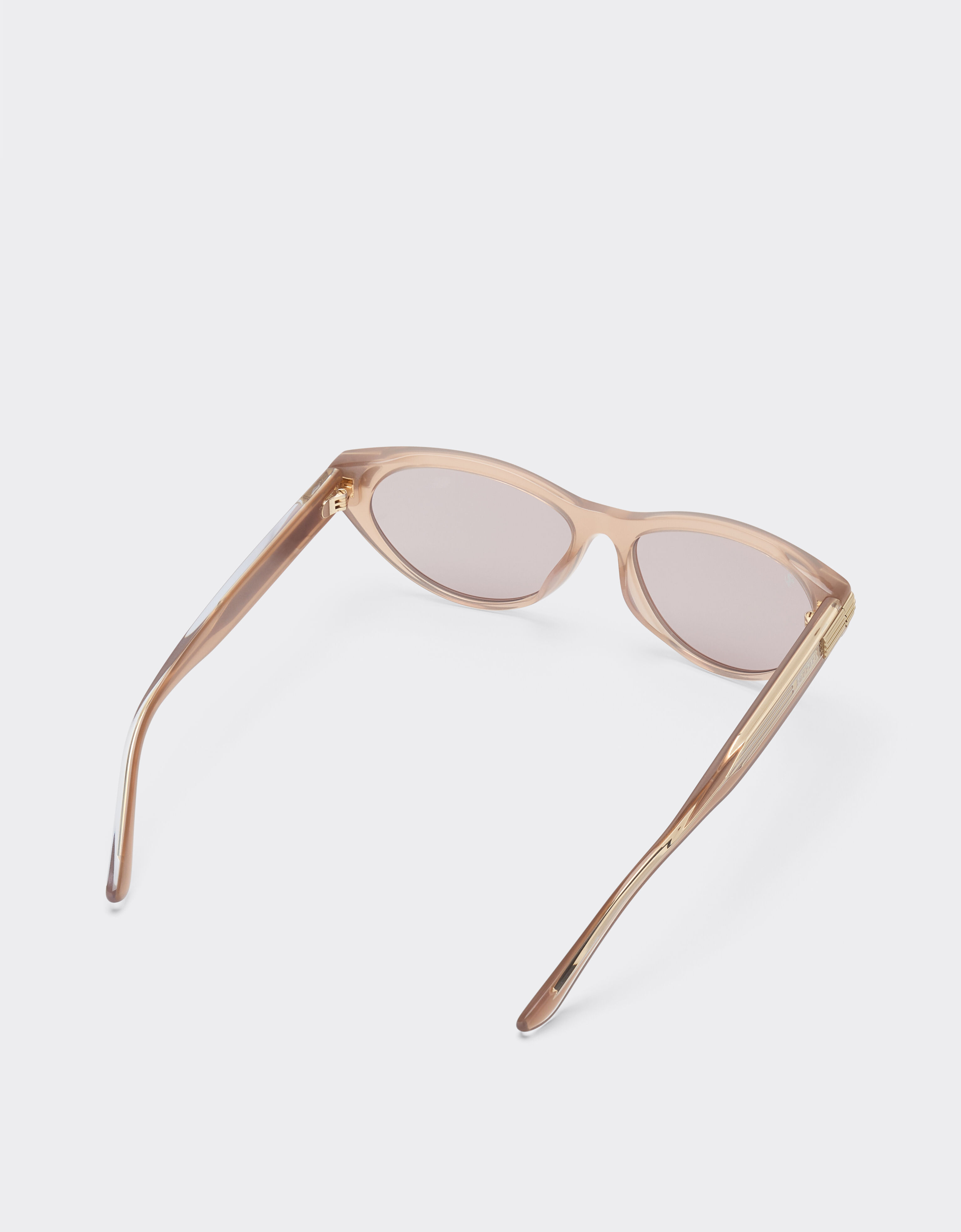 Ferrari Light brown pearlacetate sunglasses with brown lenses Hazelnut LA0F0f