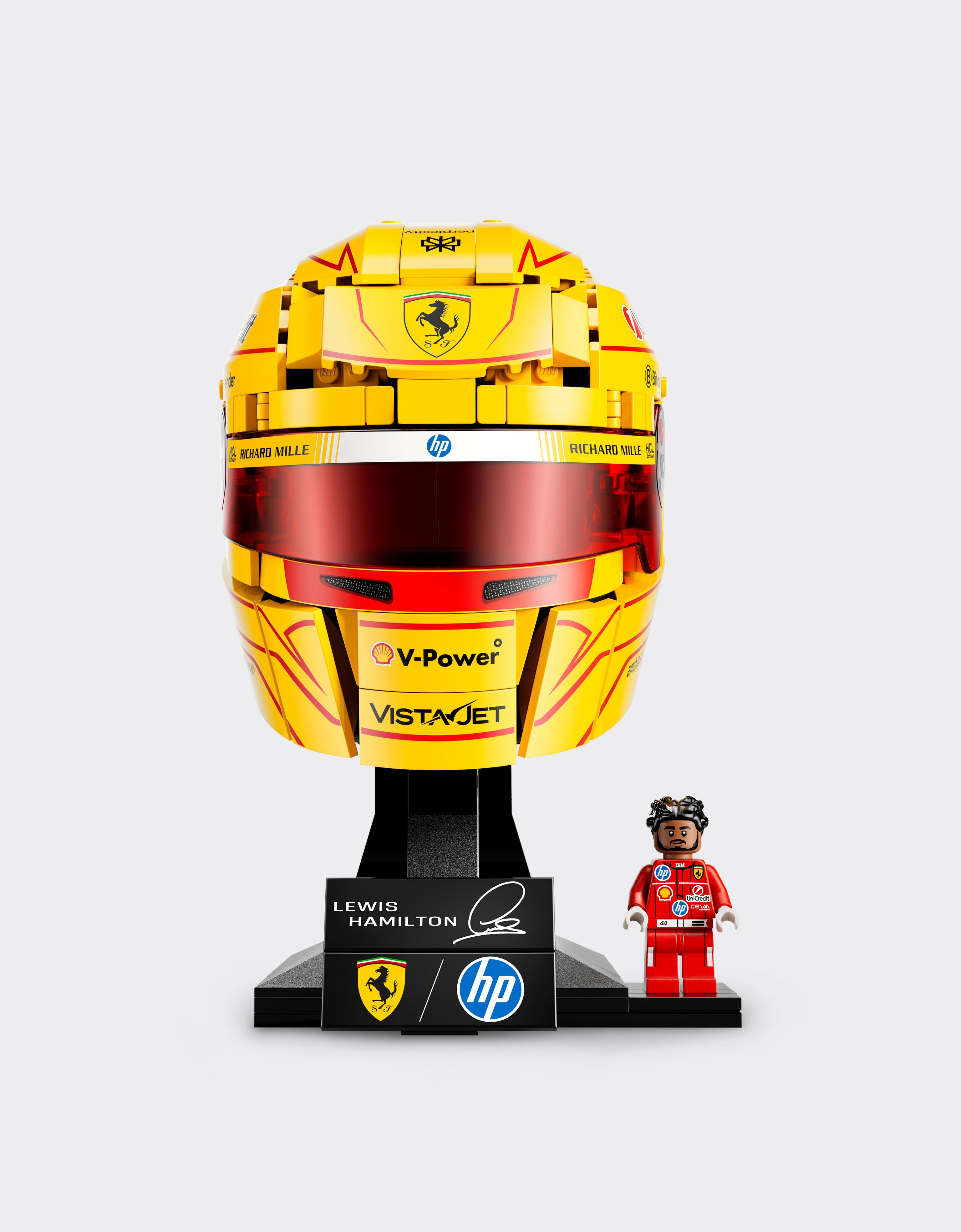 LEGO® Editions Scuderia Ferrari HP Display Set – Lewis Hamilton Helmet and Minifigure Ferrari LEGO® Editions Scuderia Ferrari HP Display Set – Lewis Hamilton Helmet and Minifigure Yellow LA0TY1229EXT0001f