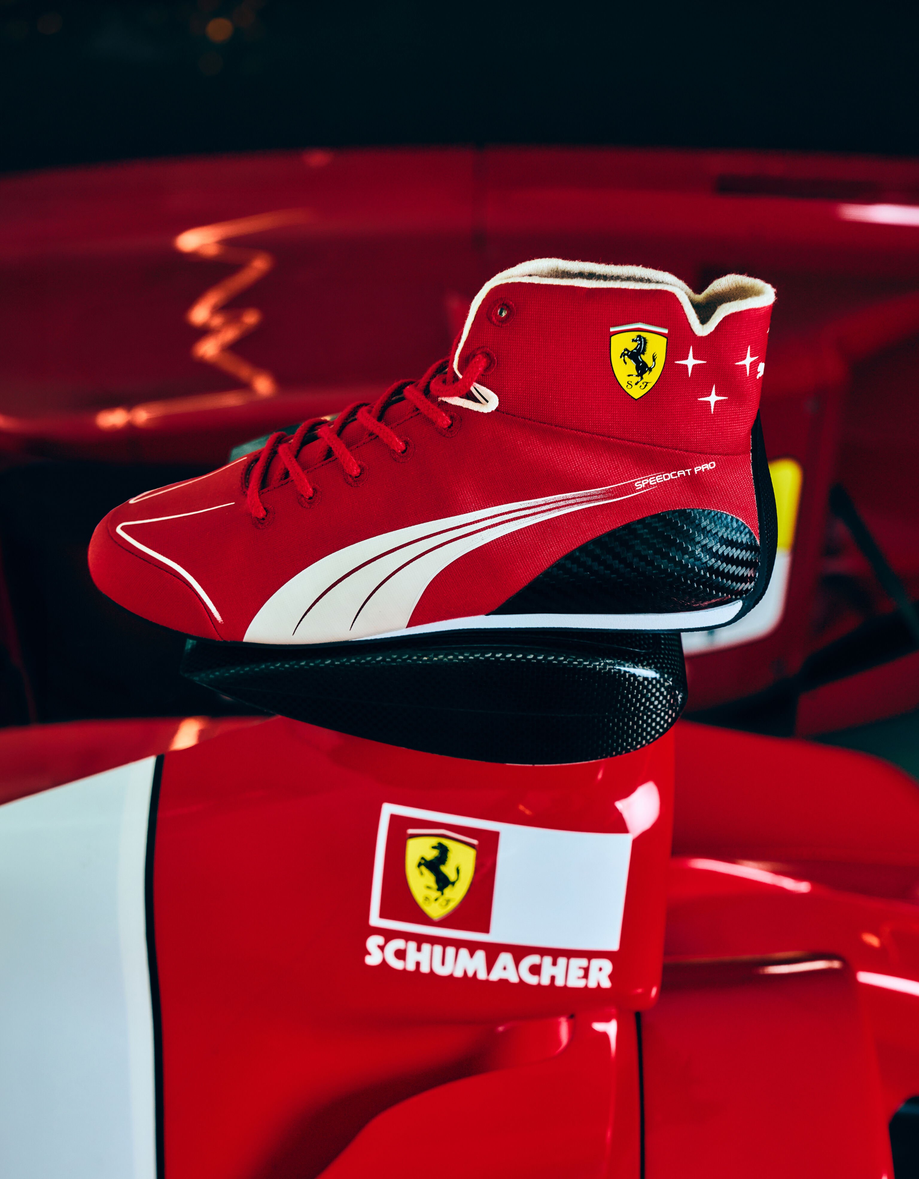 Sneaker Speedcat Pro Replica Ferrari per il GP di Monza 2026 Ferrari Sneaker Speedcat Pro Replica Ferrari per il GP di Monza 2026 Rosso LS0OT1224EXT0001f