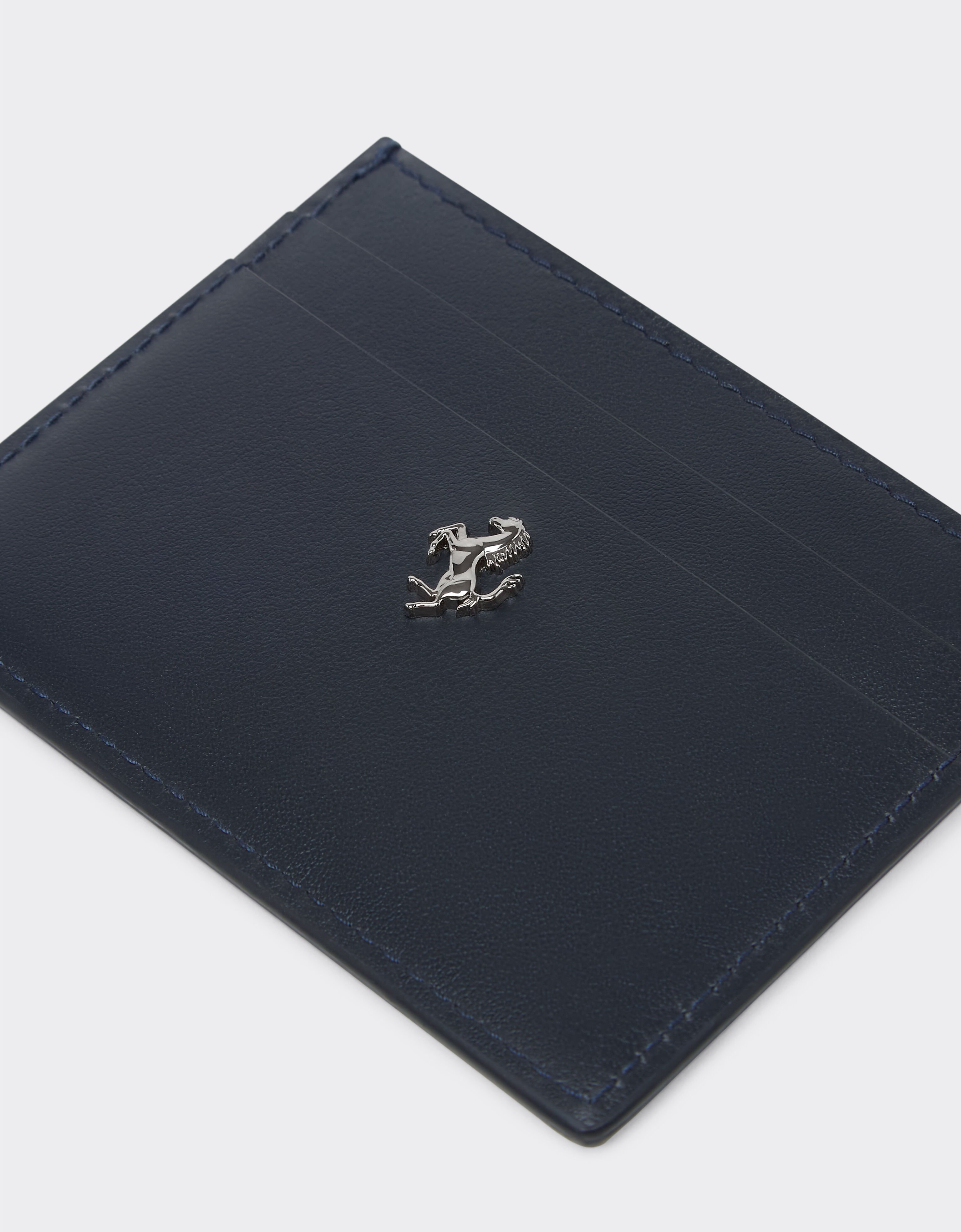 Ferrari Ferrari GT card holder in brushed leather Navy 21421f