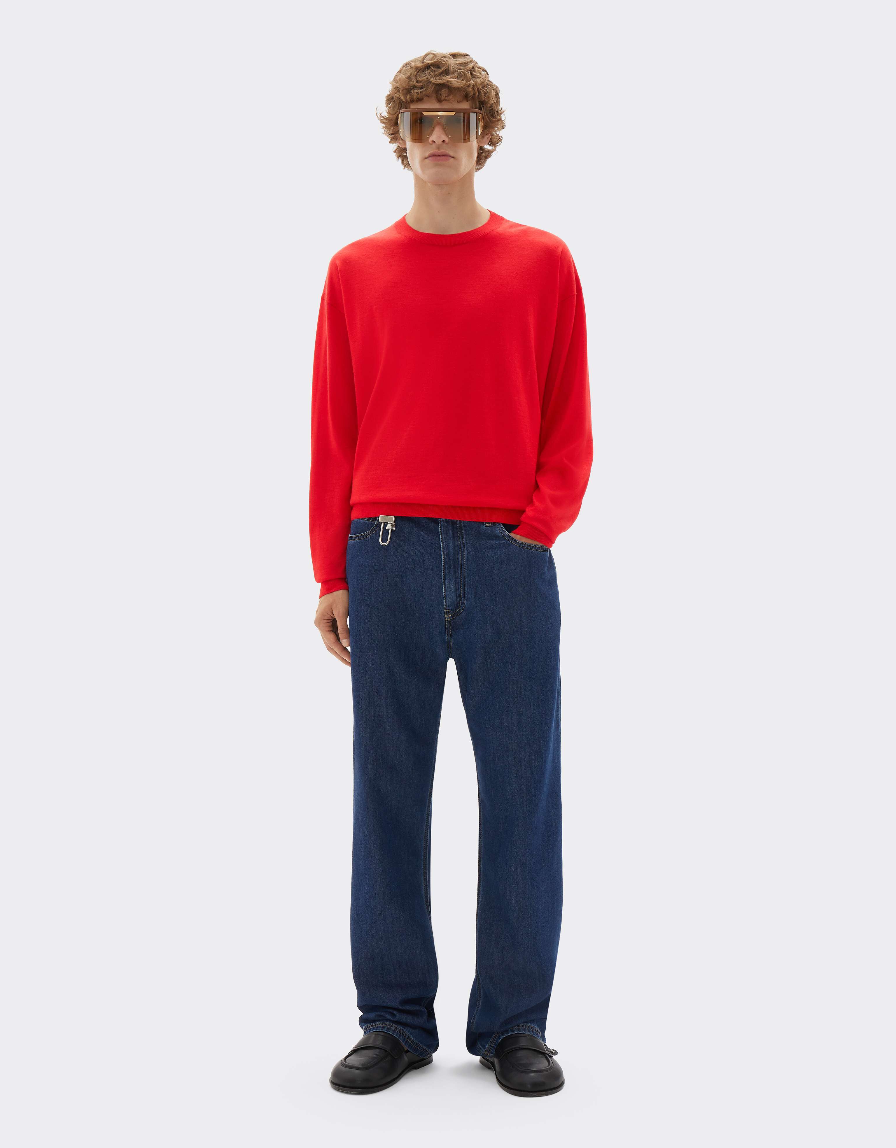 Cashmere and silk crew-neck jumper Ferrari Cashmere and silk crew-neck jumper Rosso Magma CKMCN0016KWS0006f