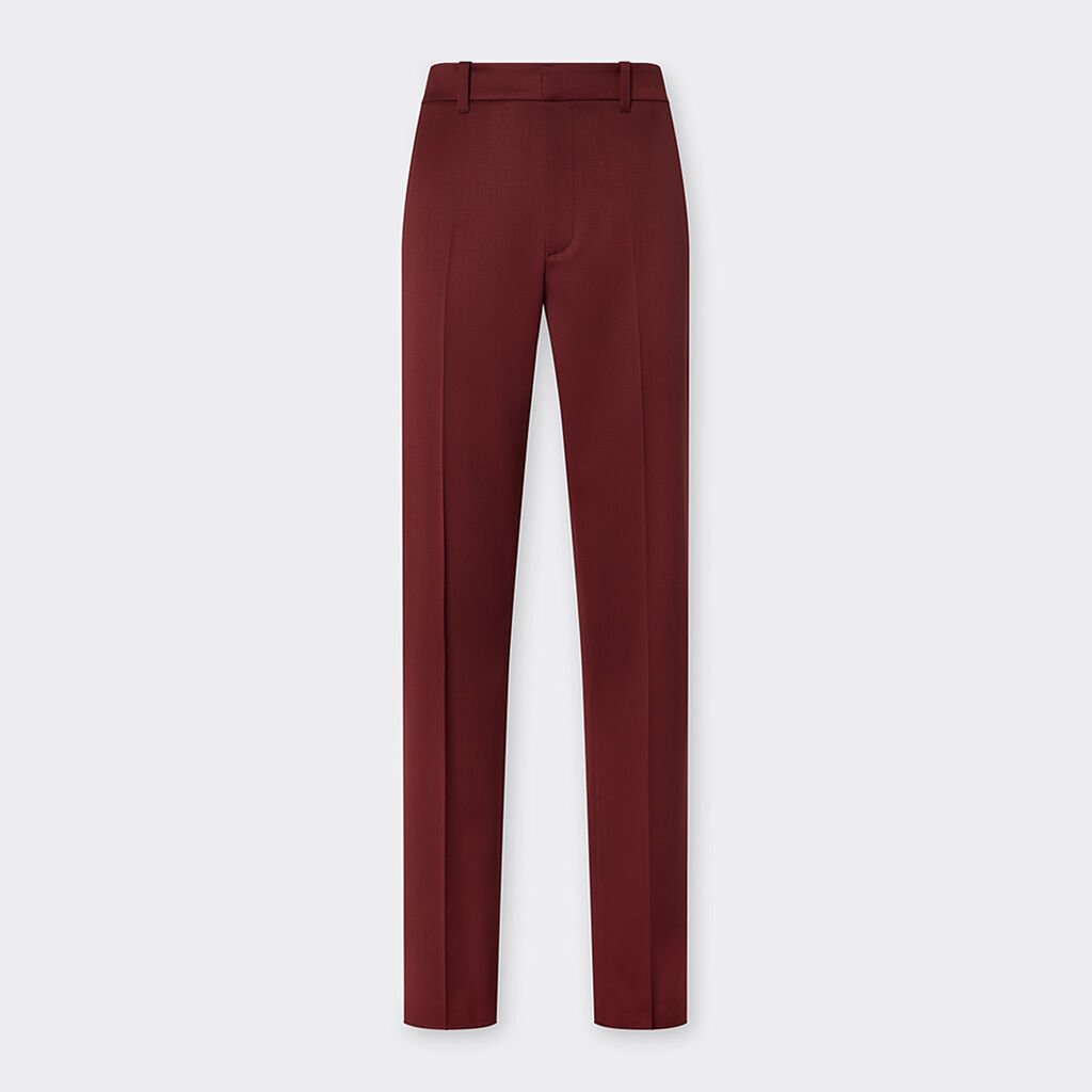 Ferrari Wool satin trousers Mahogany 49814f