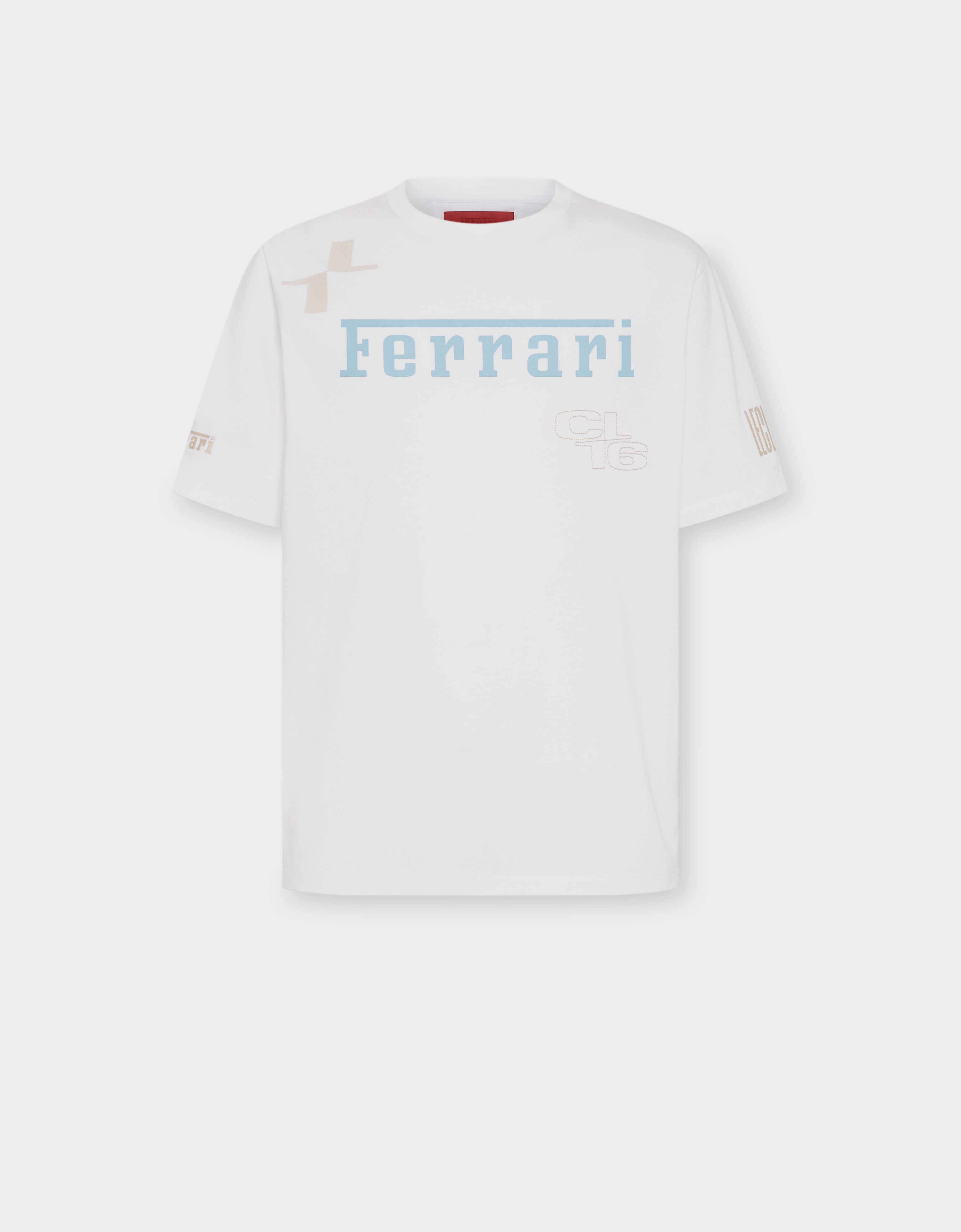 Ferrari Camiseta con logo Ferrari x Charles Leclerc Blanco óptico 22293f