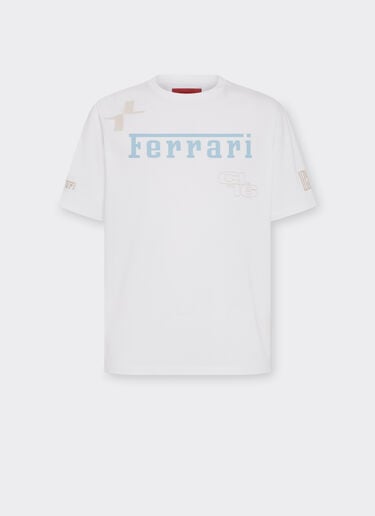 T-shirt con logo Ferrari x Charles Leclerc Ferrari T-shirt con logo Ferrari x Charles Leclerc Bianco Ottico 22293f