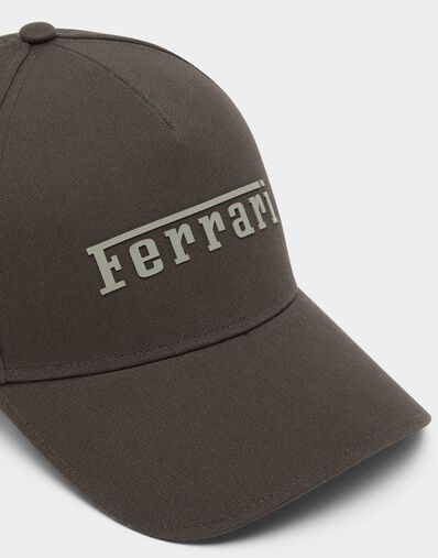 Ferrari Gorra de béisbol de sarga de algodón Caffè CANCP0007WCO0004f