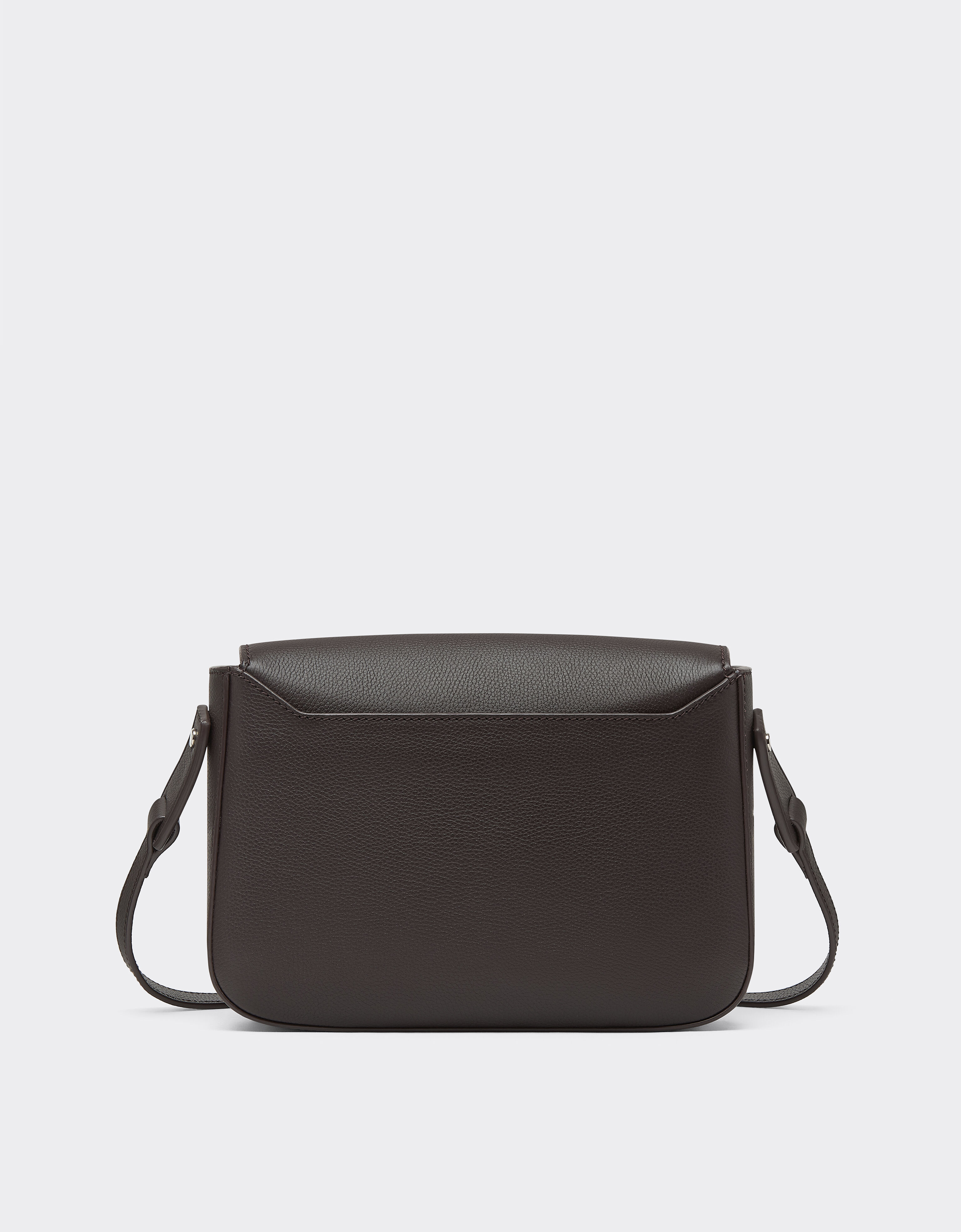 Messenger bag in grenade leather Ferrari Messenger bag in grenade leather Marrone Scuro 50583f