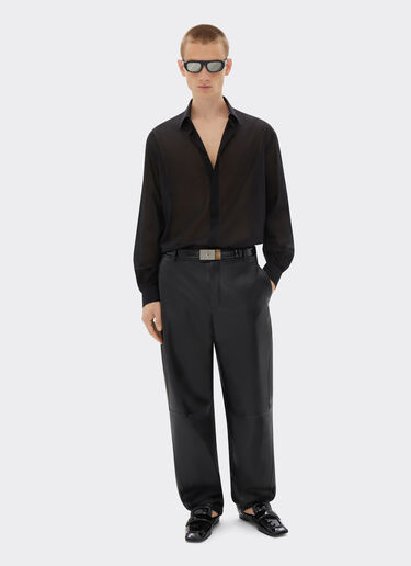 Ferrari Trousers in nappa leather Black 21642f