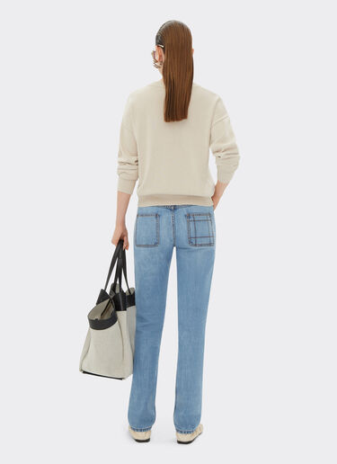 Ferrari Five-pocket denim trousers Light Denim 22230f