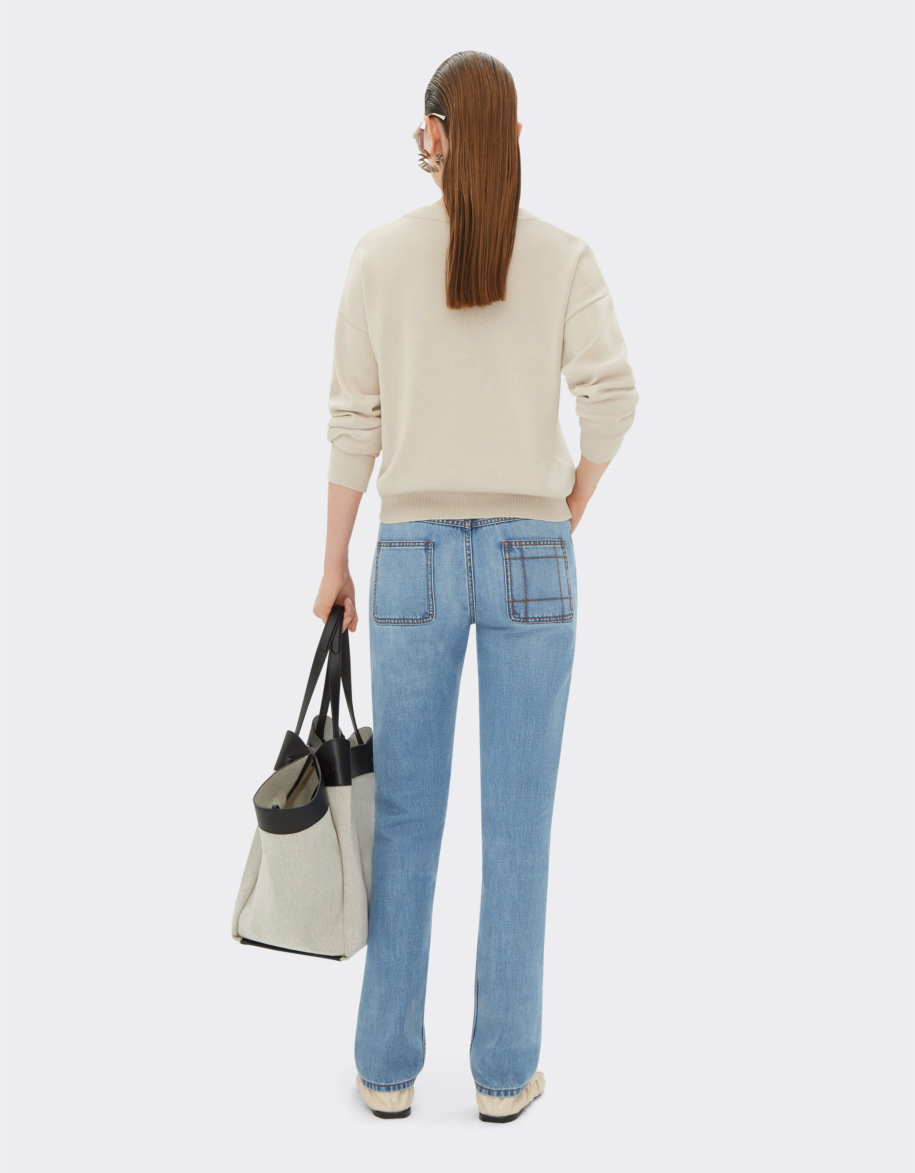 Ferrari Five-pocket denim trousers Light Denim 22230f