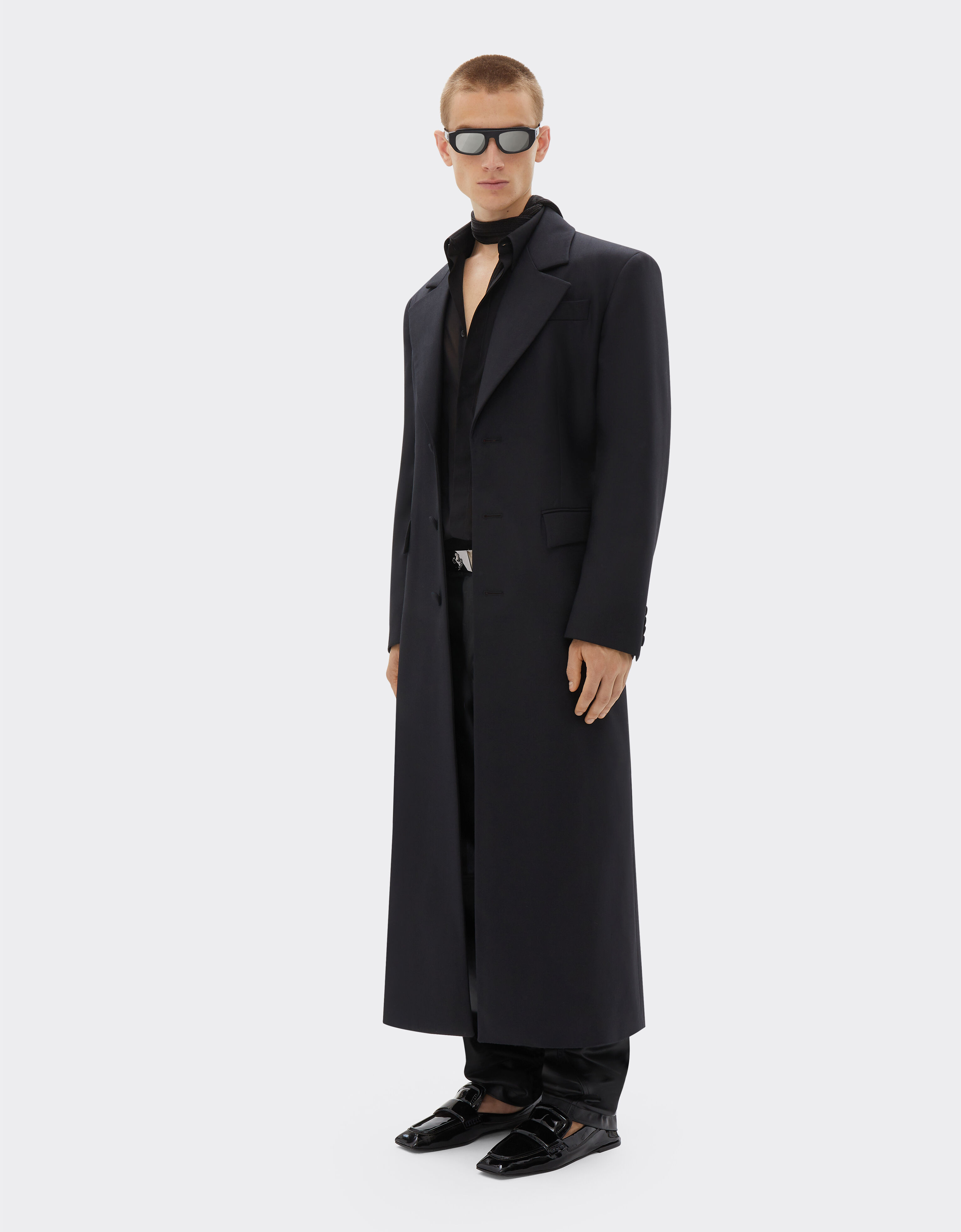 Ferrari Double wool coat Black 21588f