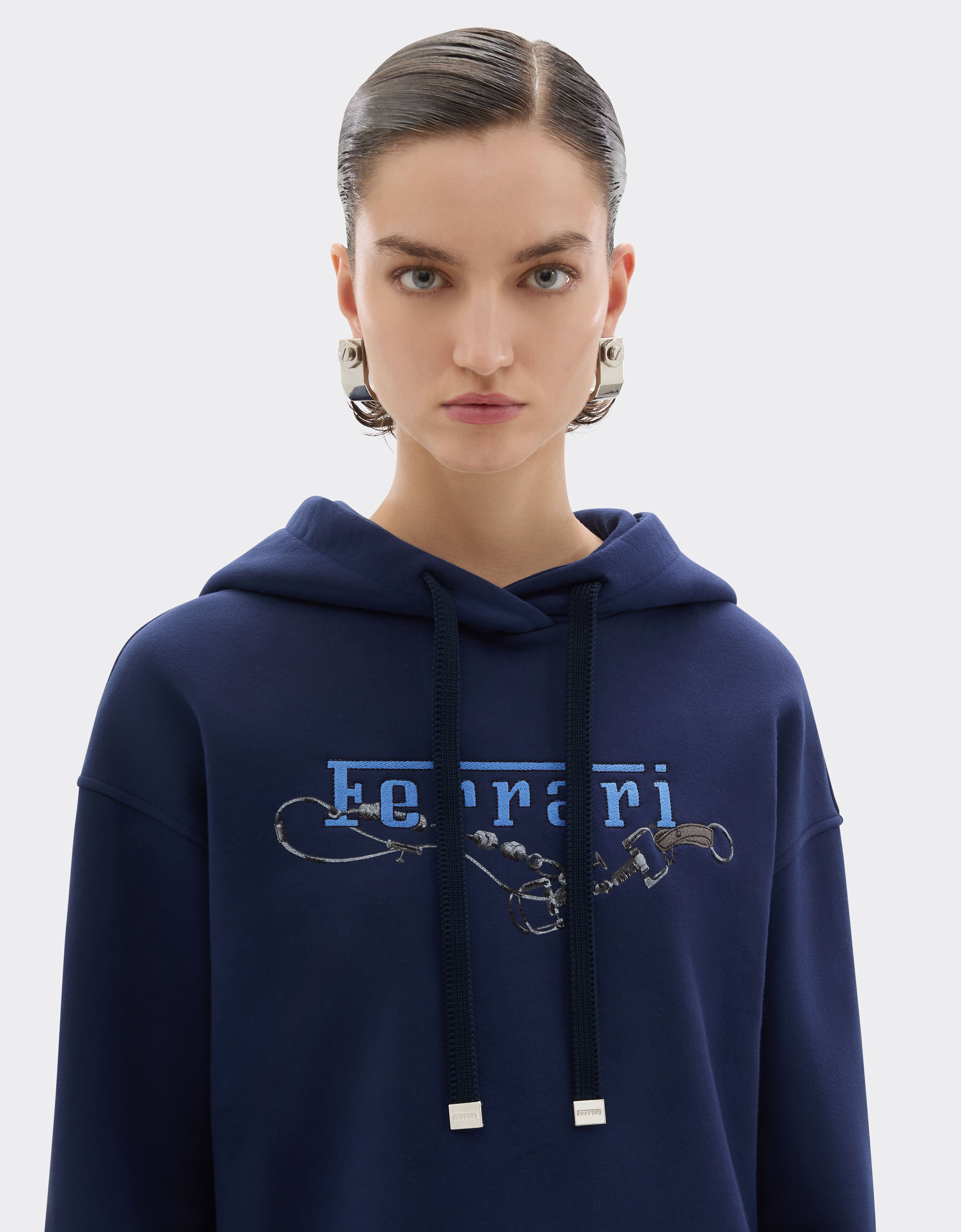 Ferrari Sudadera con capucha y bordado Ferrari Ultramarine 50841f