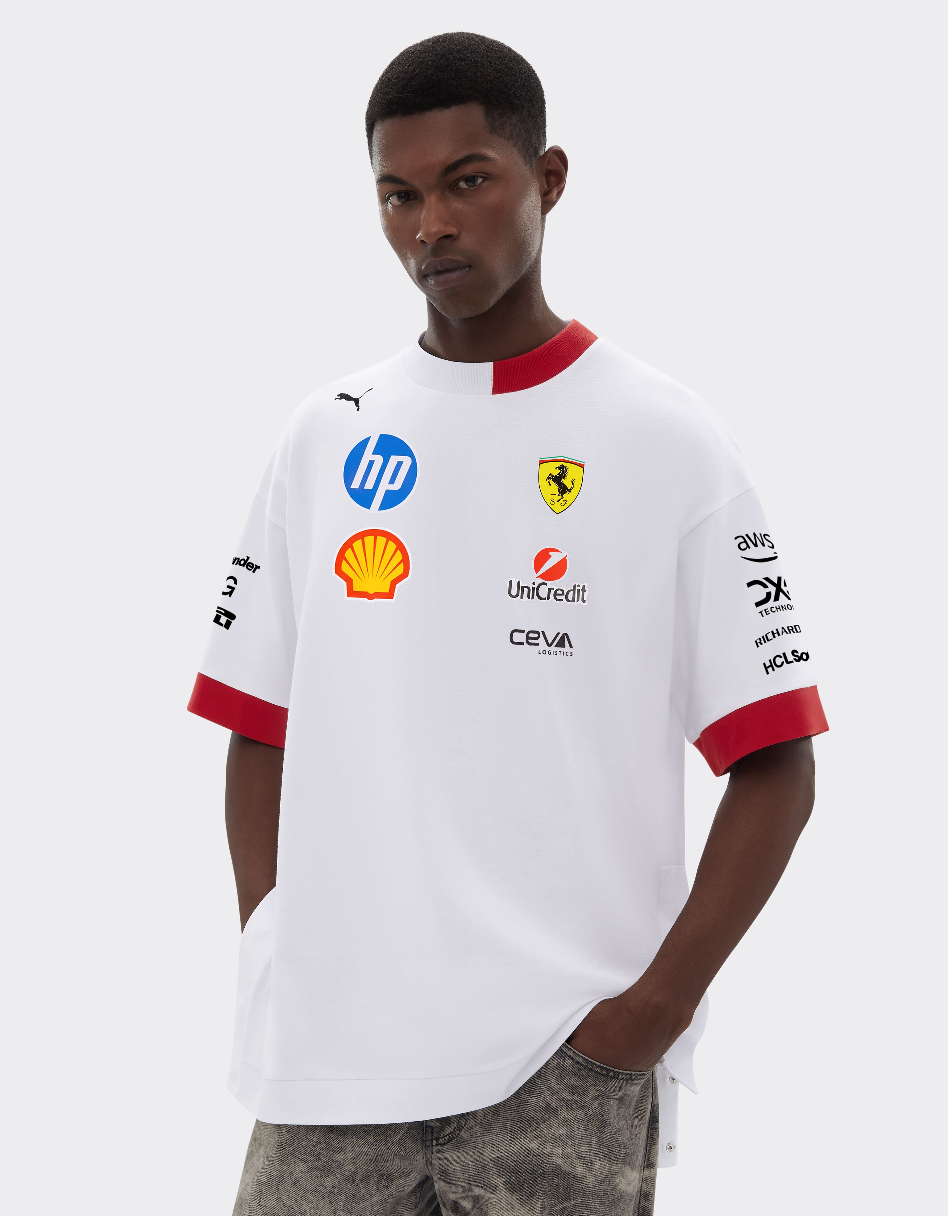 Ferrari Puma for Scuderia Ferrari HP Miami Special Edition T-shirt Optical White LA055f