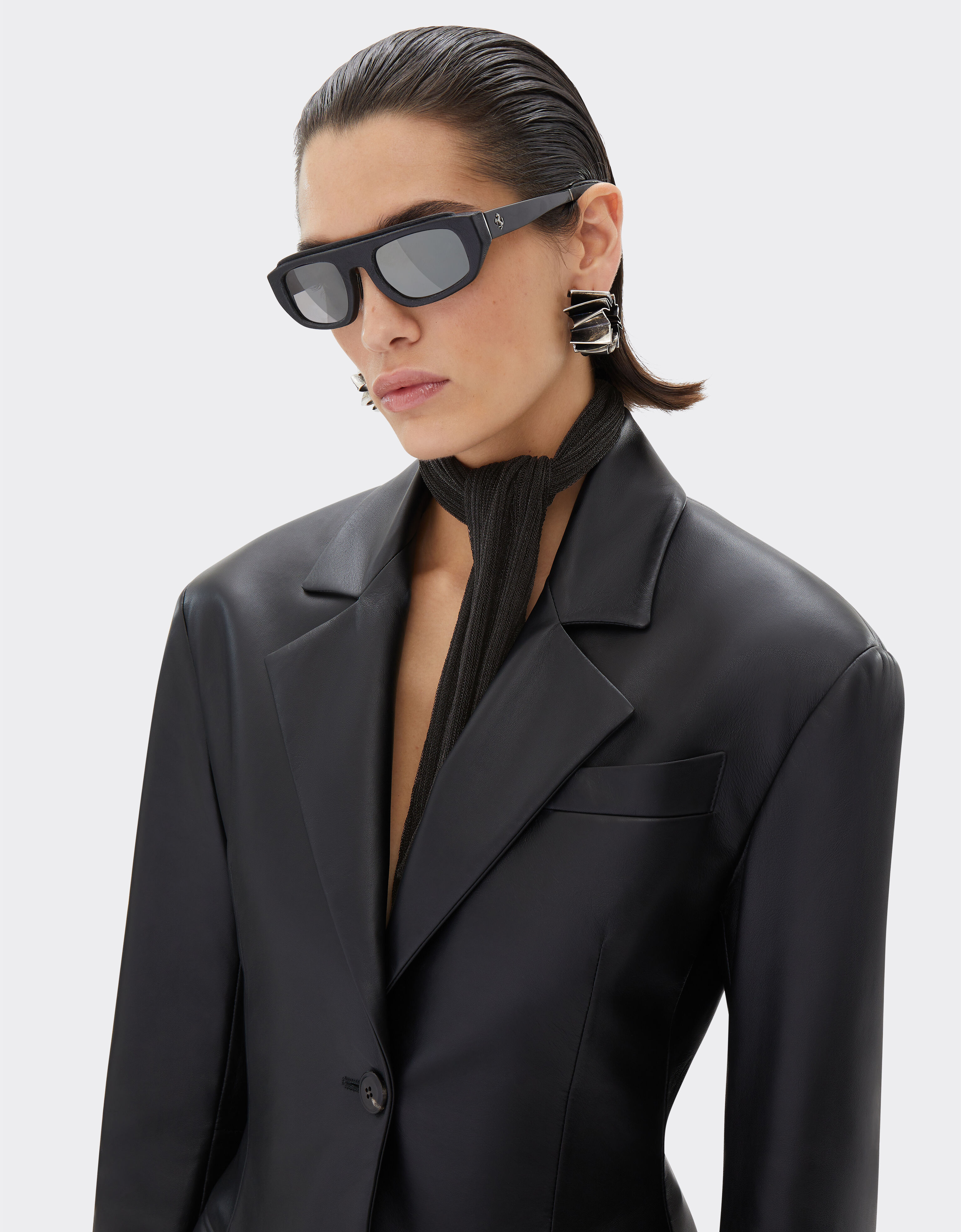 Ferrari Viscose and lurex Shelley scarf Black 21946f