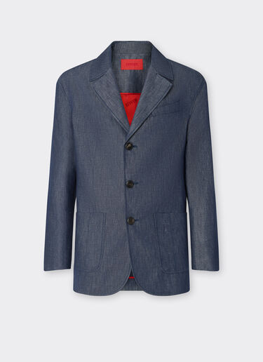 Ferrari Blazer in denim effect tricotine Dark Denim 22443f