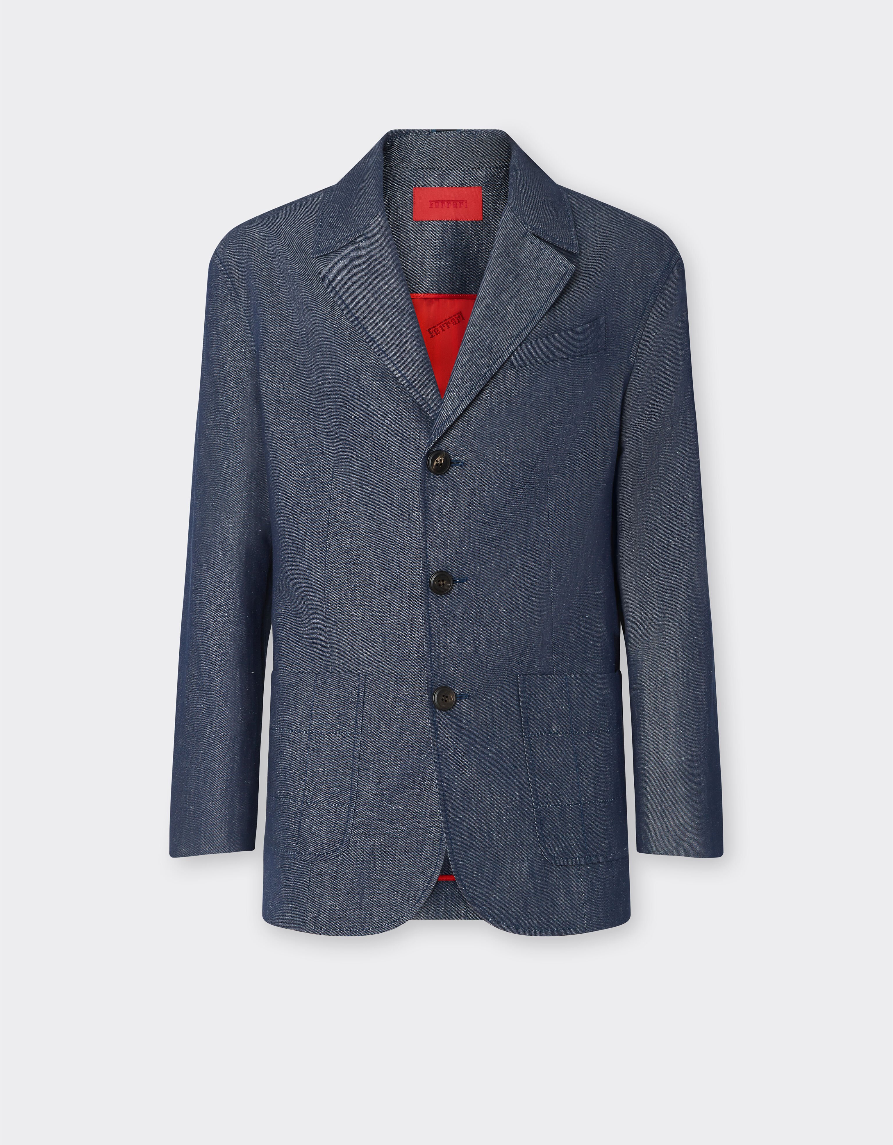 Ferrari Blazer in denim effect tricotine Dark Denim 22443f