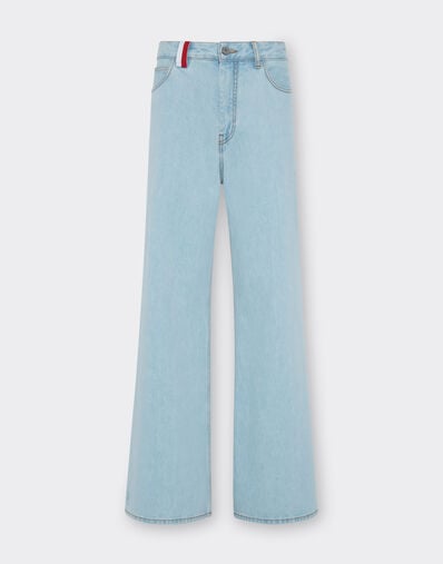 Ferrari Pantalón vaquero lavado a la piedra Ferrari x Charles Leclerc Denim claro 22780f