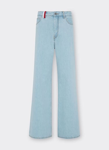 Ferrari x Charles Leclerc stone-washed denim trousers Ferrari Ferrari x Charles Leclerc stone-washed denim trousers Light Denim 22780f
