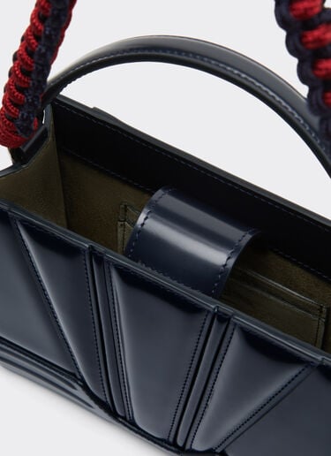 Ferrari Ferrari GT micro tote bag in leather Navy 51200f