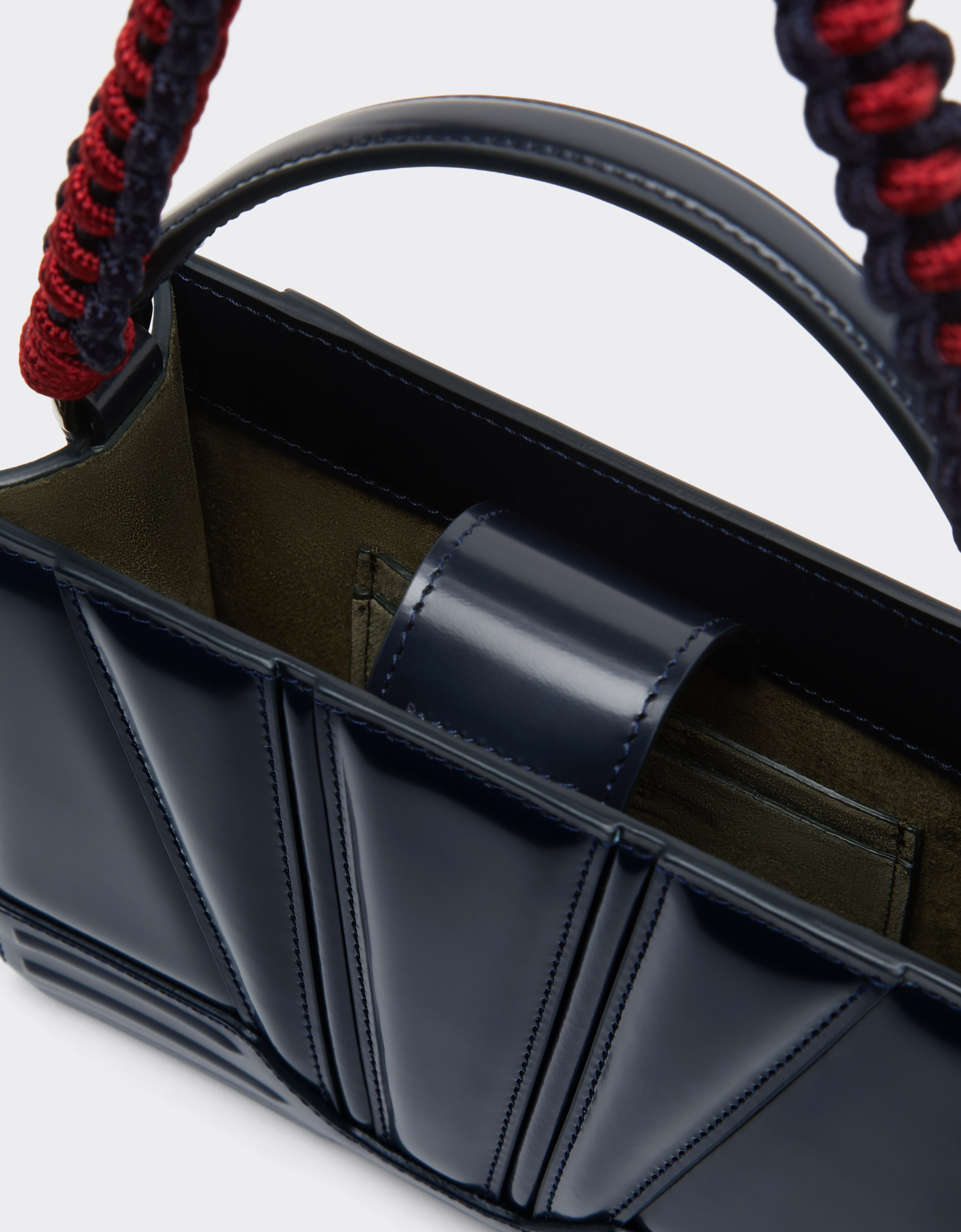 Ferrari Ferrari GT micro tote bag in leather Navy 51200f