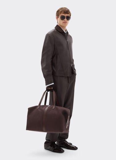 Q-Cycle® jacquard duffle bag with Cavallino pattern Ferrari Q-Cycle® jacquard duffle bag with Cavallino pattern Mahogany 49135f