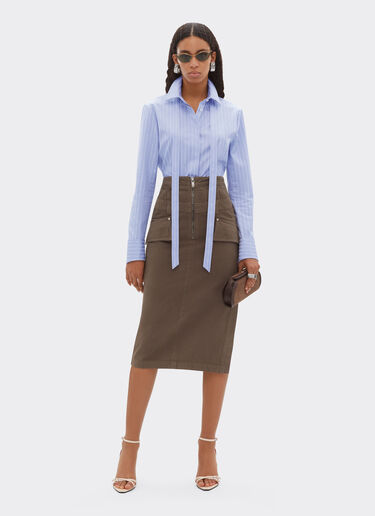 Ferrari Ferrari Monogram pattern shirt Oxford Blue 50986f