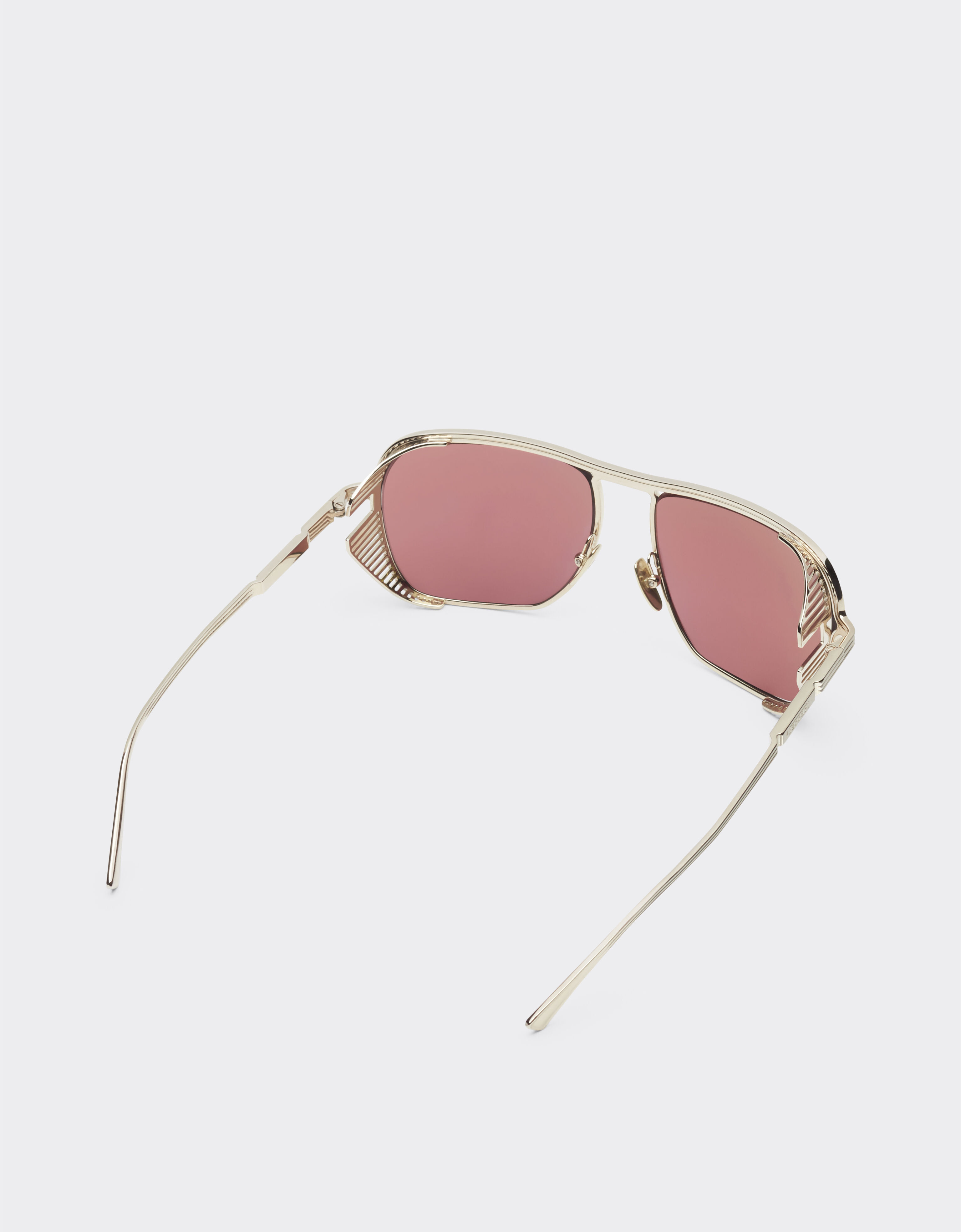 Ferrari Ferrari sunglasses in gold-tone titanium with exclusive Contrast Pro™ lenses Gold F1525f