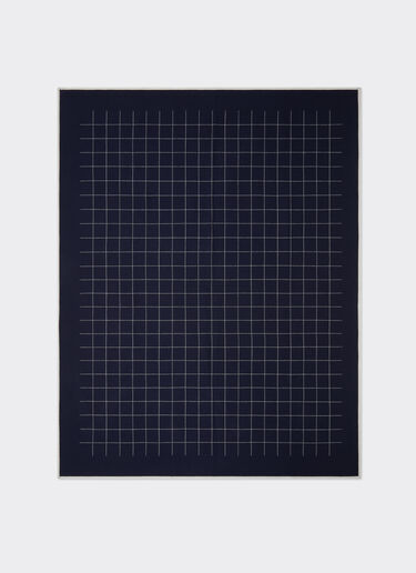 Ferrari Coperta in lana bicolor Oltremare 50367f