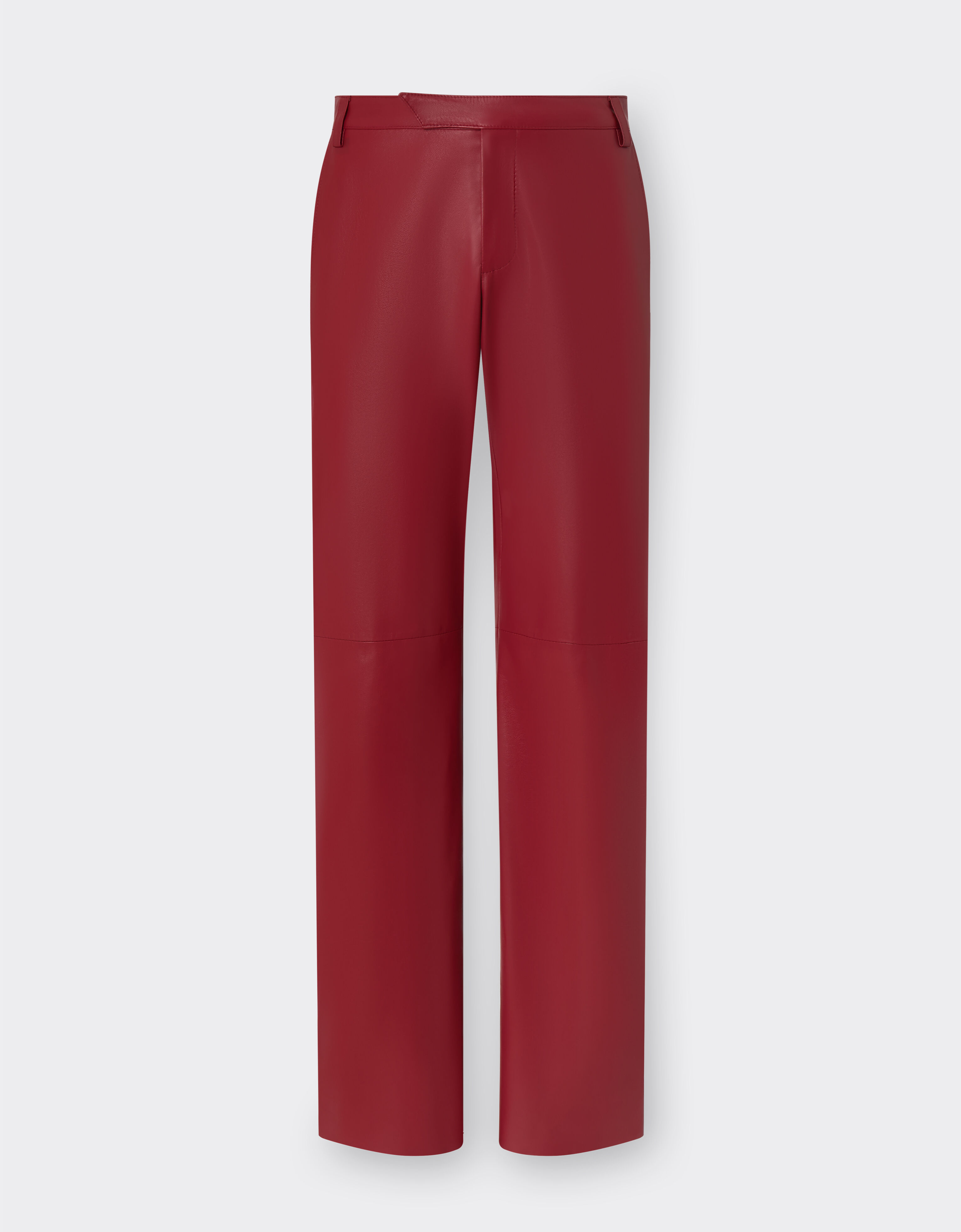 Ferrari Trousers in draped nappa leather Maison Red 22105f