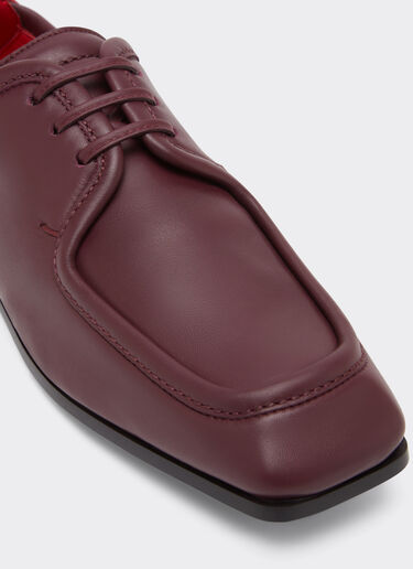 Ferrari Chaussure derby en cuir Acajou 49159f