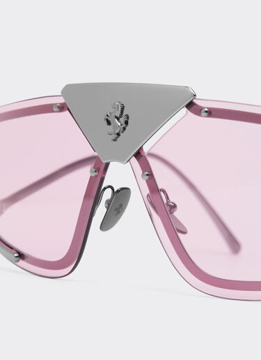 Ferrari Lunettes de soleil Ferrari avec verres roses Argent F1006f