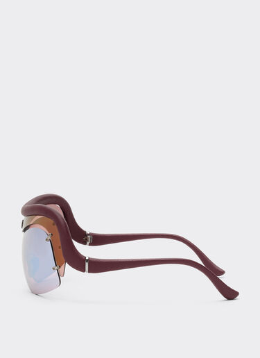 Ferrari Limited Edition Ferrari sunglasses in injected and leather with red and light gray lenses Dark Red LA0F8f