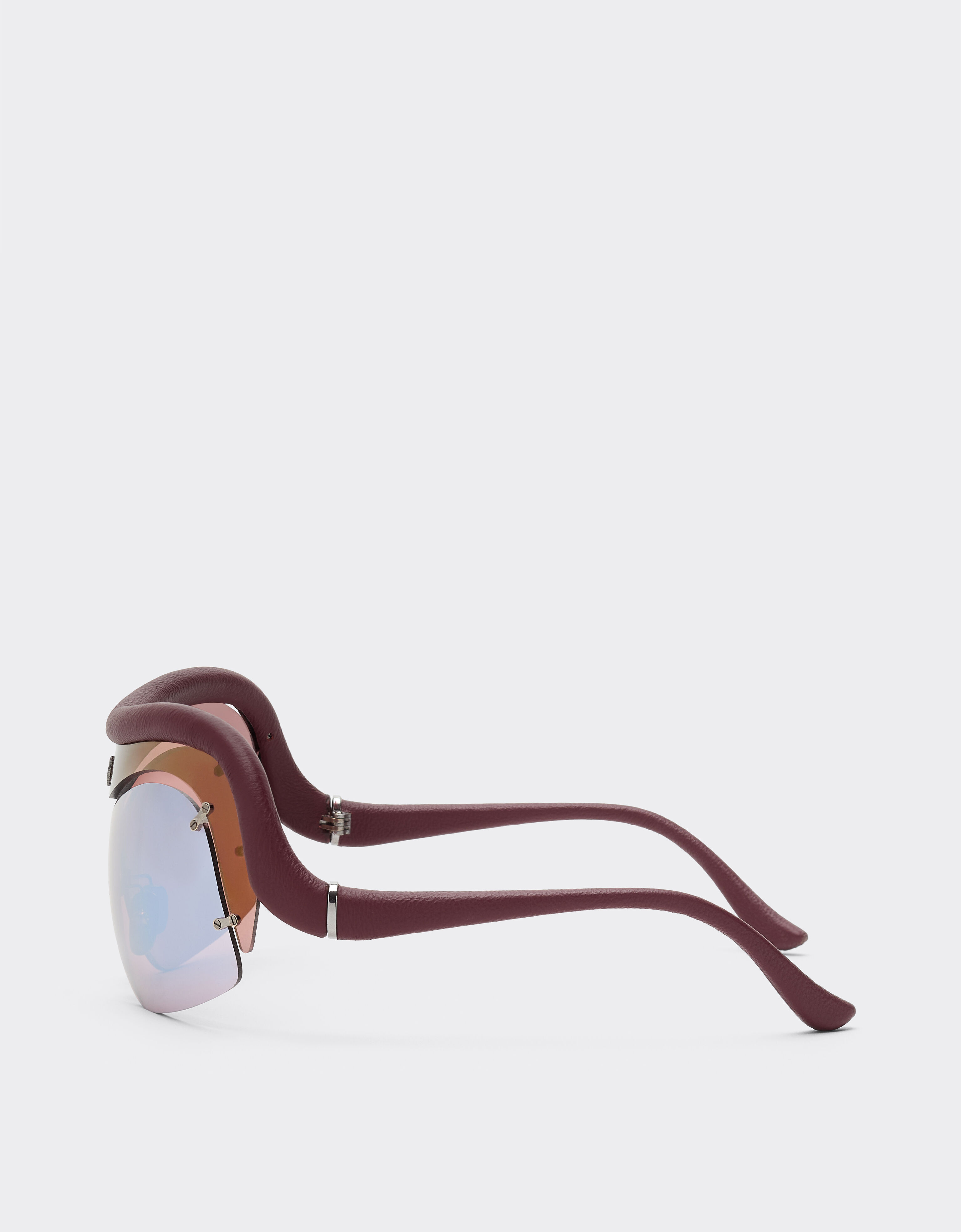 Ferrari Limited Edition Ferrari sunglasses in injected and leather with red and light gray lenses Dark Red LA0F8f