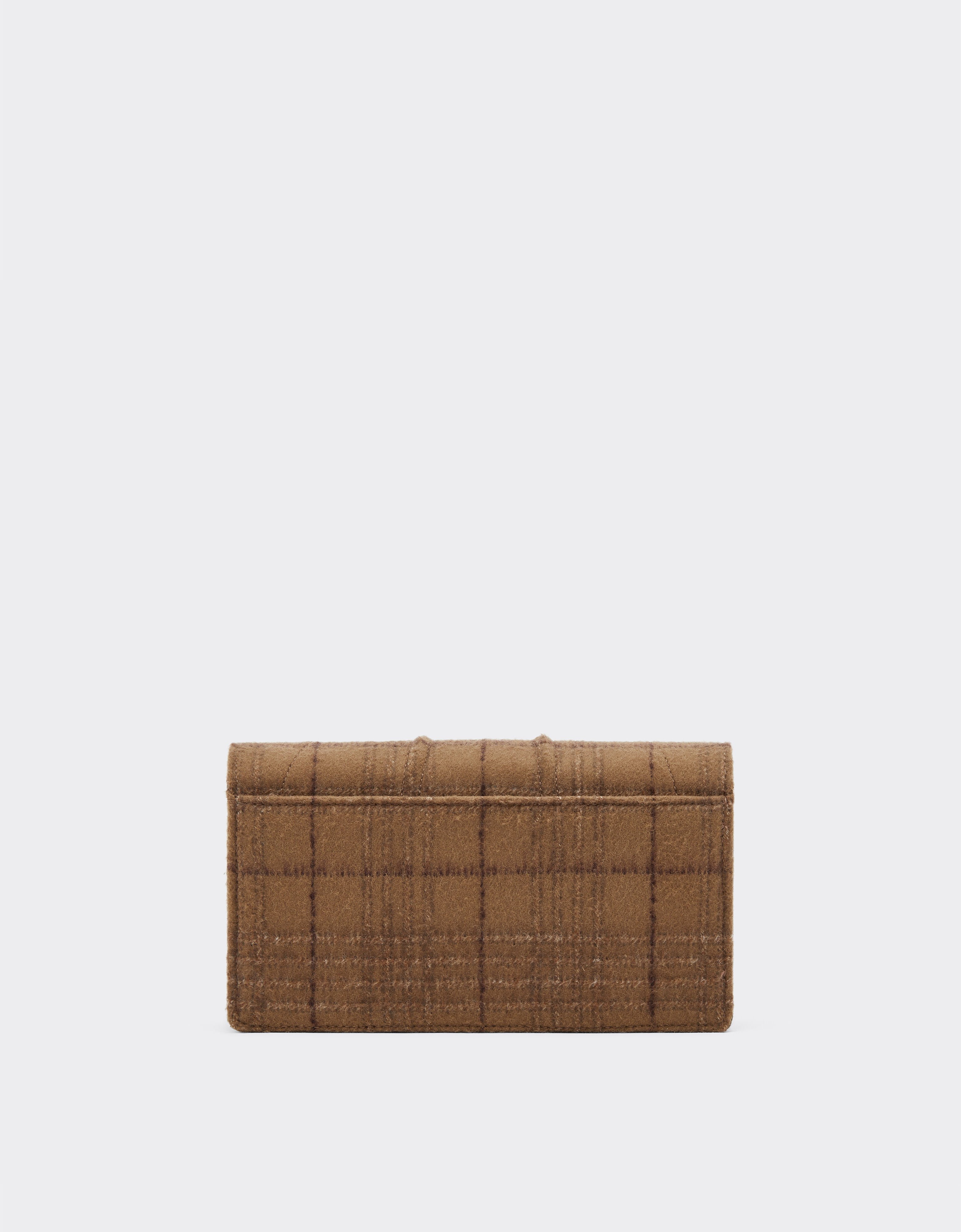 Ferrari Ferrari GT tartan wallet with chain strap Espresso 49273f