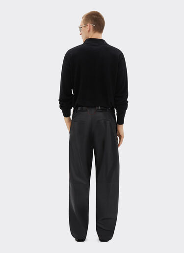 Ferrari Kaschmirpullover mit Reißverschluss Schwarz 21652f
