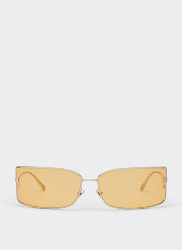 Ferrari Ferrari shield sunglasses with gold lenses Gold F0643f