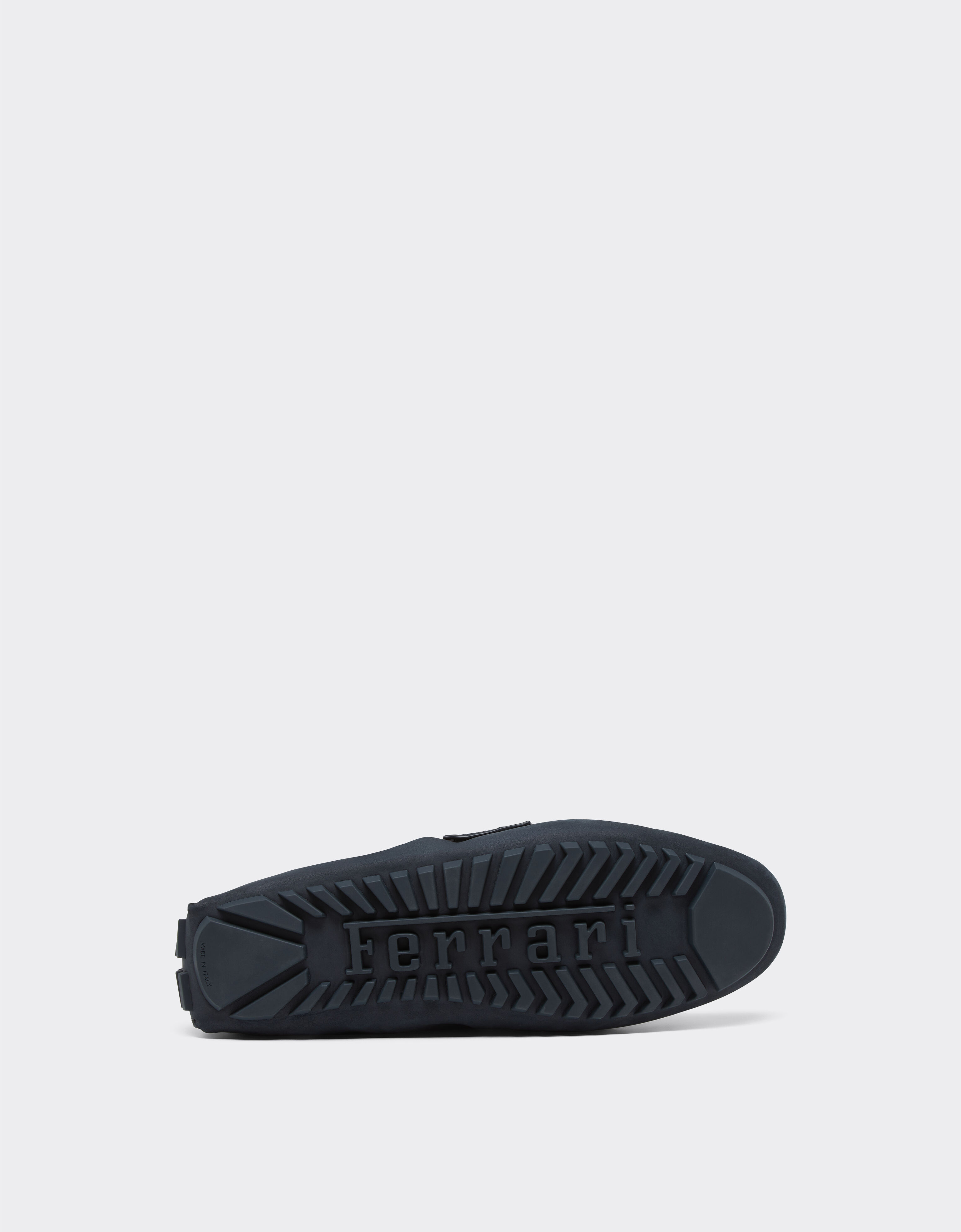 Ferrari Driver loafers in nubuck leather Navy 22034f