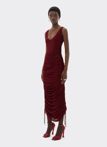 Ferrari Robe en jersey de viscose Cerise 22526f