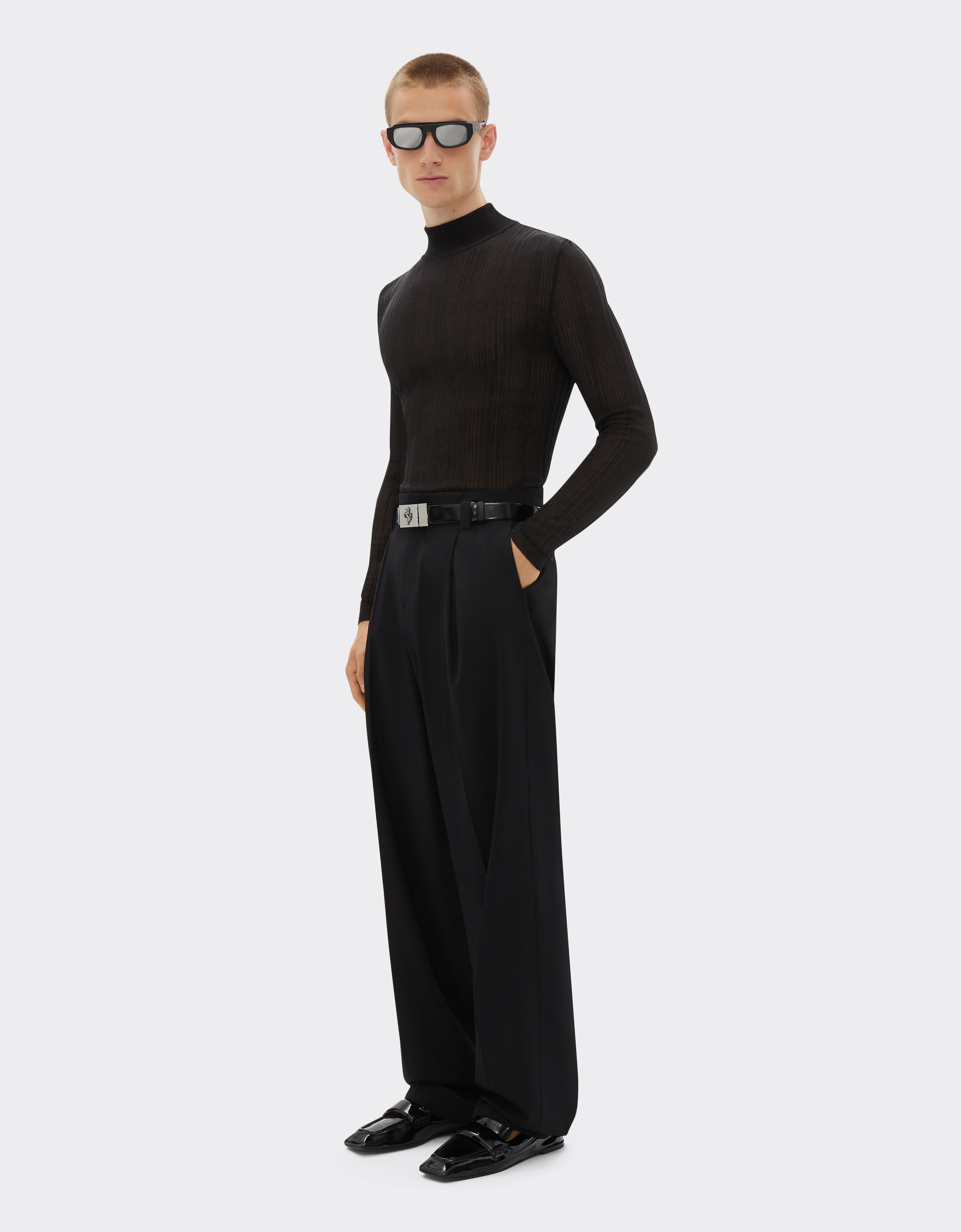 Ferrari Trousers in comfort wool Black 21623f